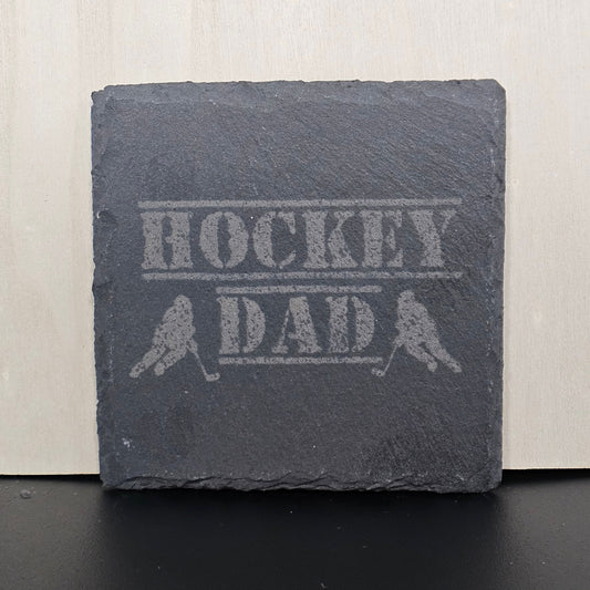 Dad with Hockey player Coaster